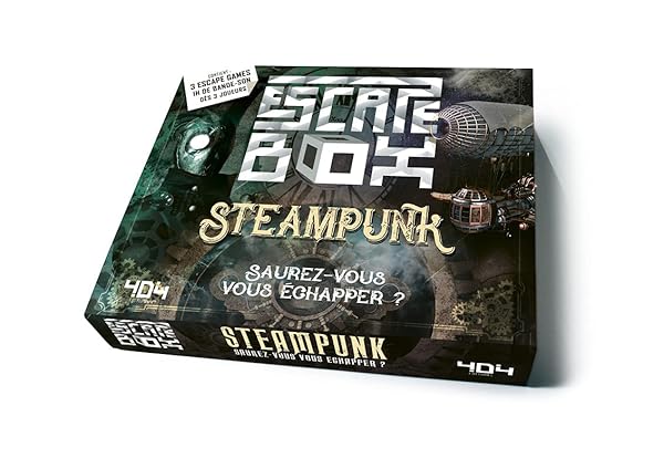 Escape Box Steampunk - Escape game adulte de 3 à 6 joueurs - Dès 14 ans et  adulte