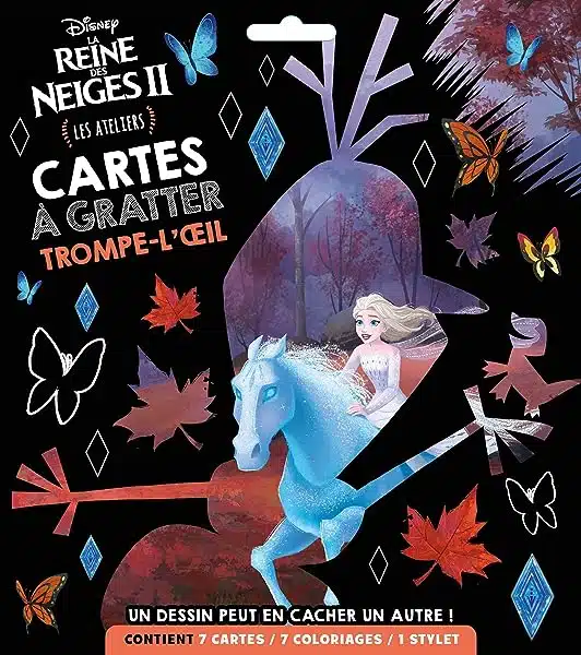 LA REINE DES NEIGES 2 Les Ateliers Disney Cartes a gratter Trompe loeil 2014011257